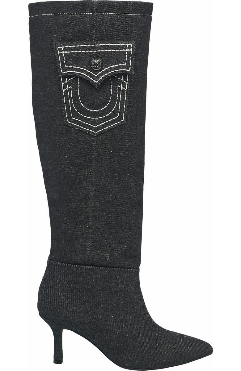 True Religion Tall Denim Boot, Alternate, color,