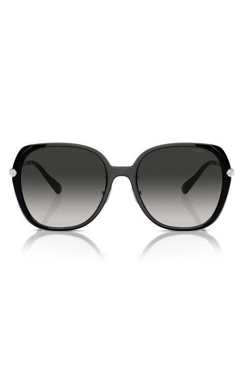 59mm Gradient Square Sunglasses