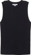 Veronica Beard Jerrel Rib Merino Wool Tank