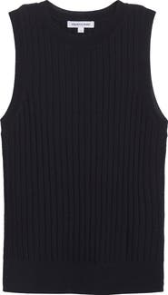Veronica Beard Jerrel Rib Merino Wool Tank