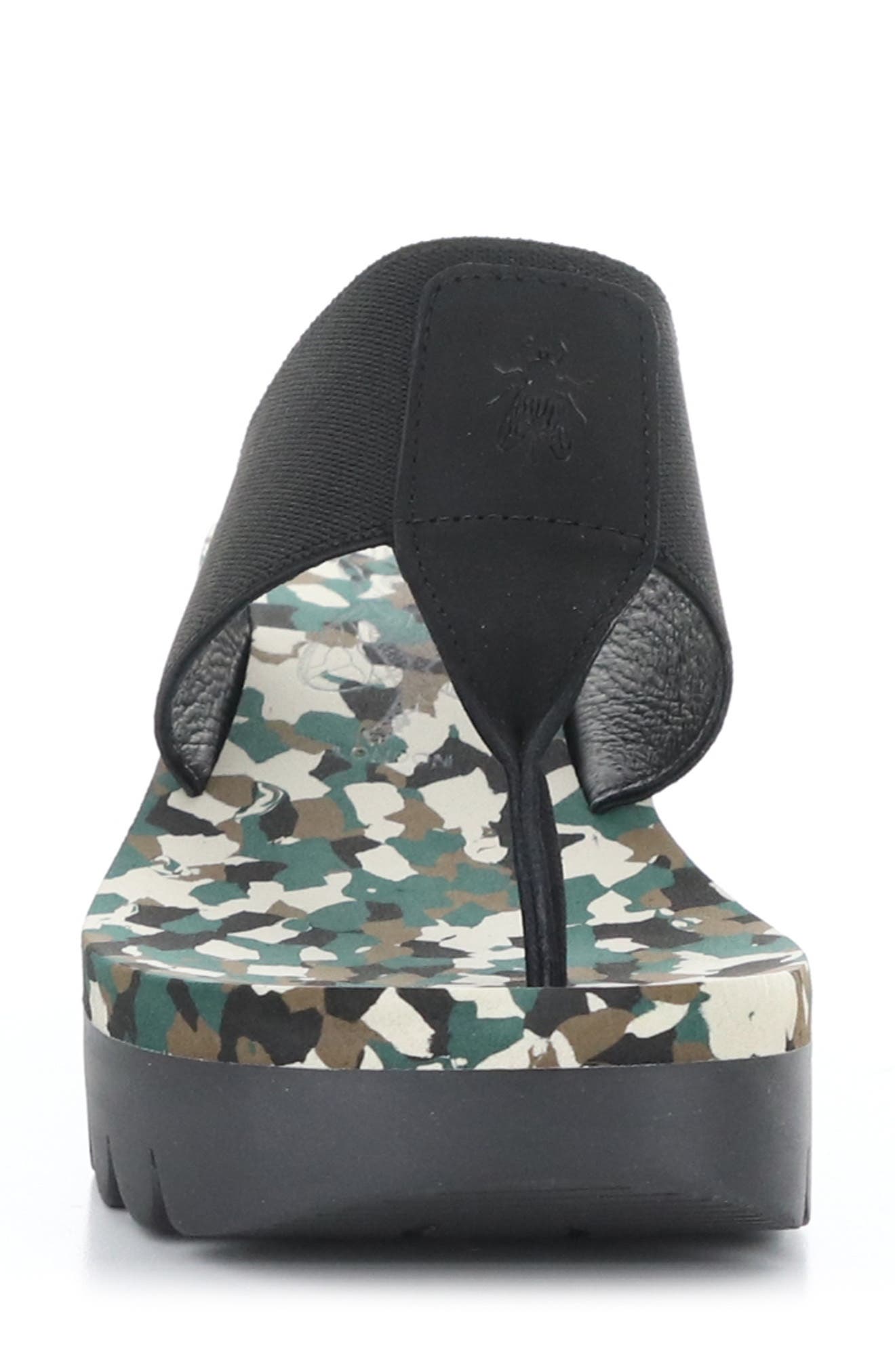 Fly London Yomu Wedge Flip Flop, Alternate, color, 