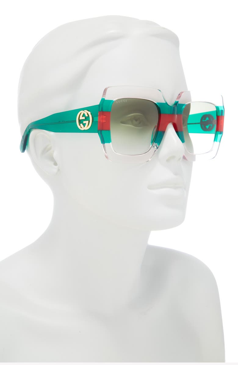 Gucci 54mm Square Sunglasses, Alternate, color,
