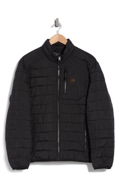 Lucky Brand Clarkson Water-resistant Packable Puffer Jacket In Black