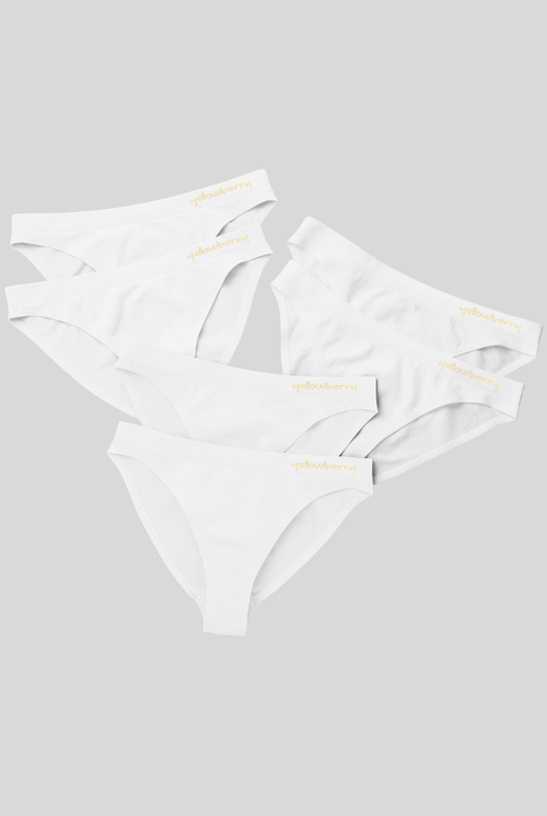 Yellowberry 6pk Scout Seamless Underwear In Snowflake