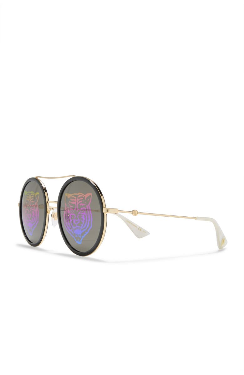 Gucci 56mm Round Sunglasses, Alternate, color,