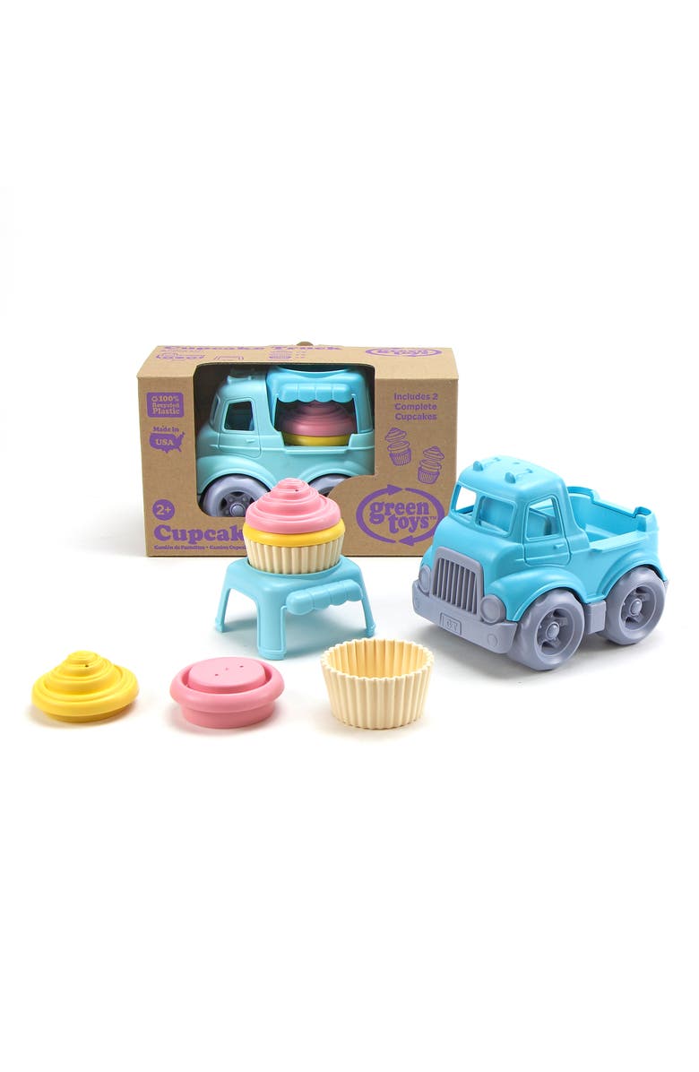 Green Toys Cupcake Truck Toy Set, Main, color, Light Blue