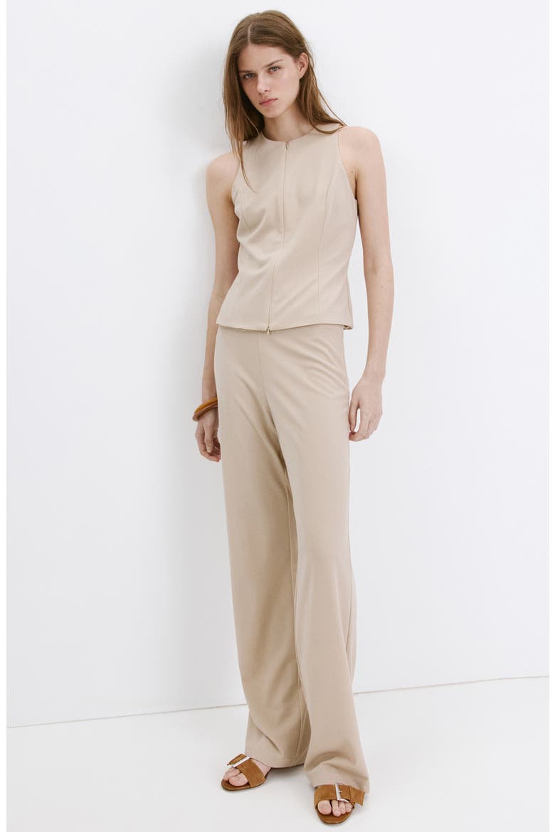 Fitted Zip Vest, Alternate, color, SAND