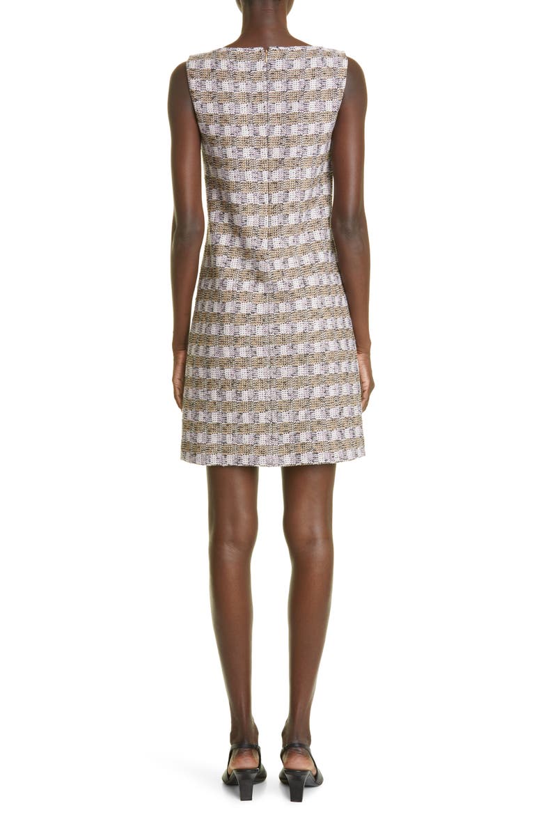 Sleeveless Tweed Sheath Dress (Nordstrom Exclusive), Alternate, color, CAMEL MULTI