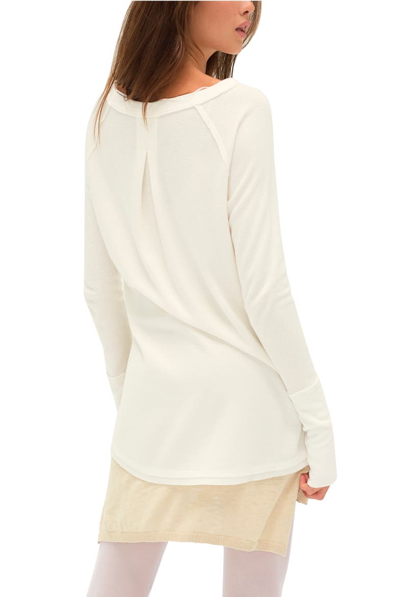 Snowy Thermal Shirt, Alternate, color, WHITE