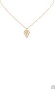 JARDIN Cubic Zirconia Star Shield Pendant Necklace (Nordstrom Exclusive)