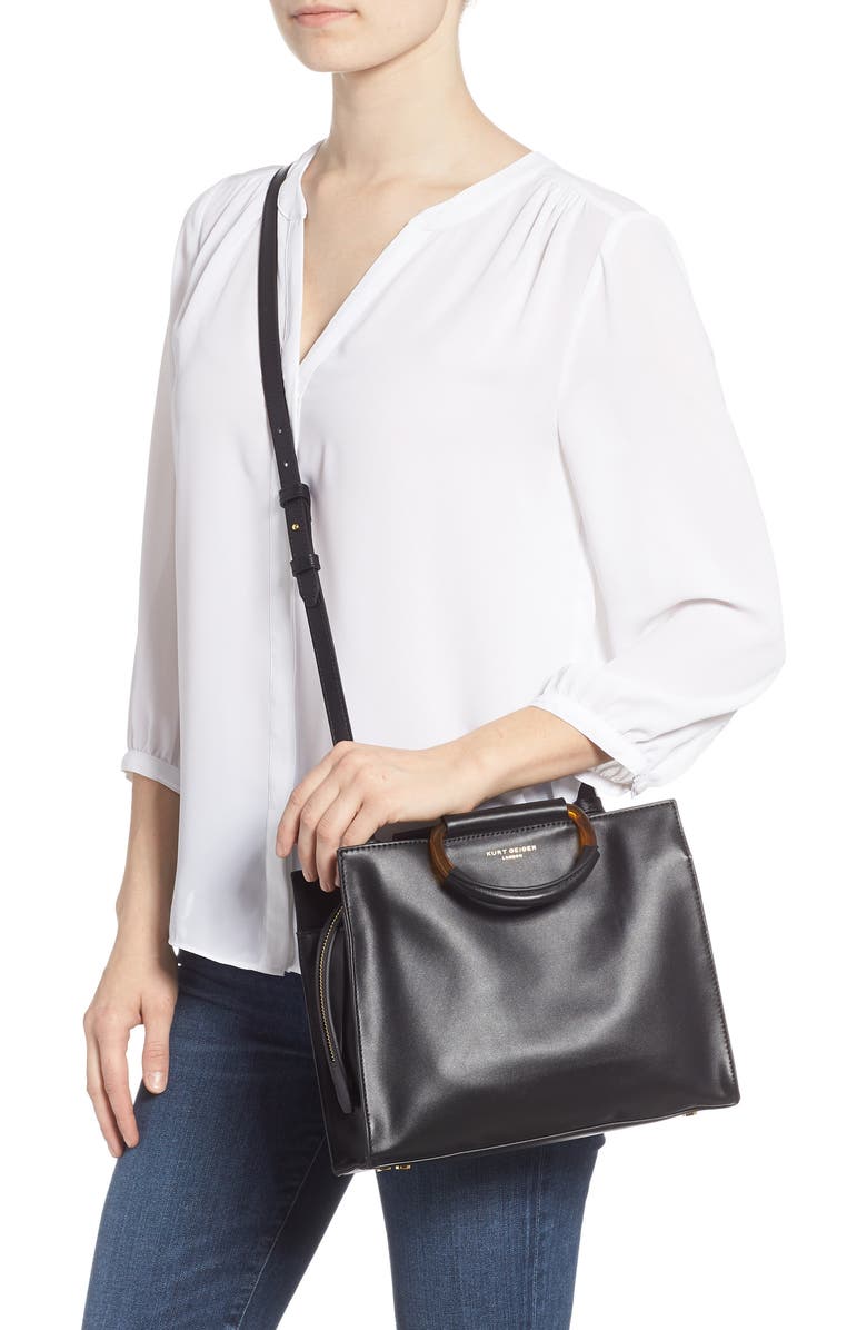 Kurt Geiger London Harriet Leather Box Tote, Alternate, color,