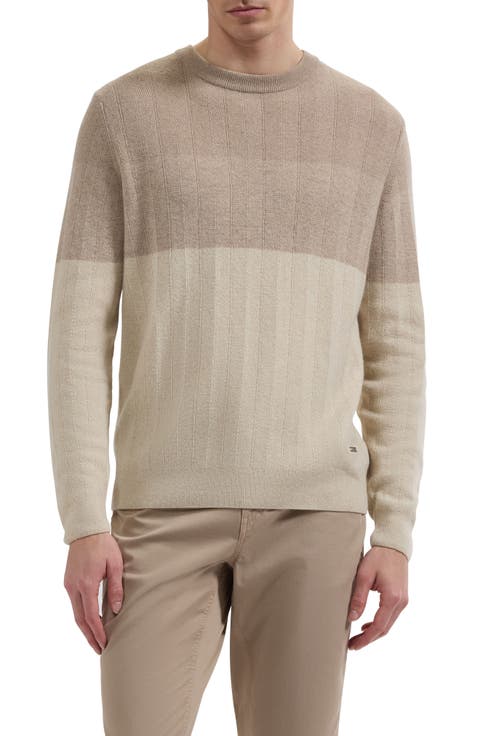 Aran Rib Crewneck Sweater
