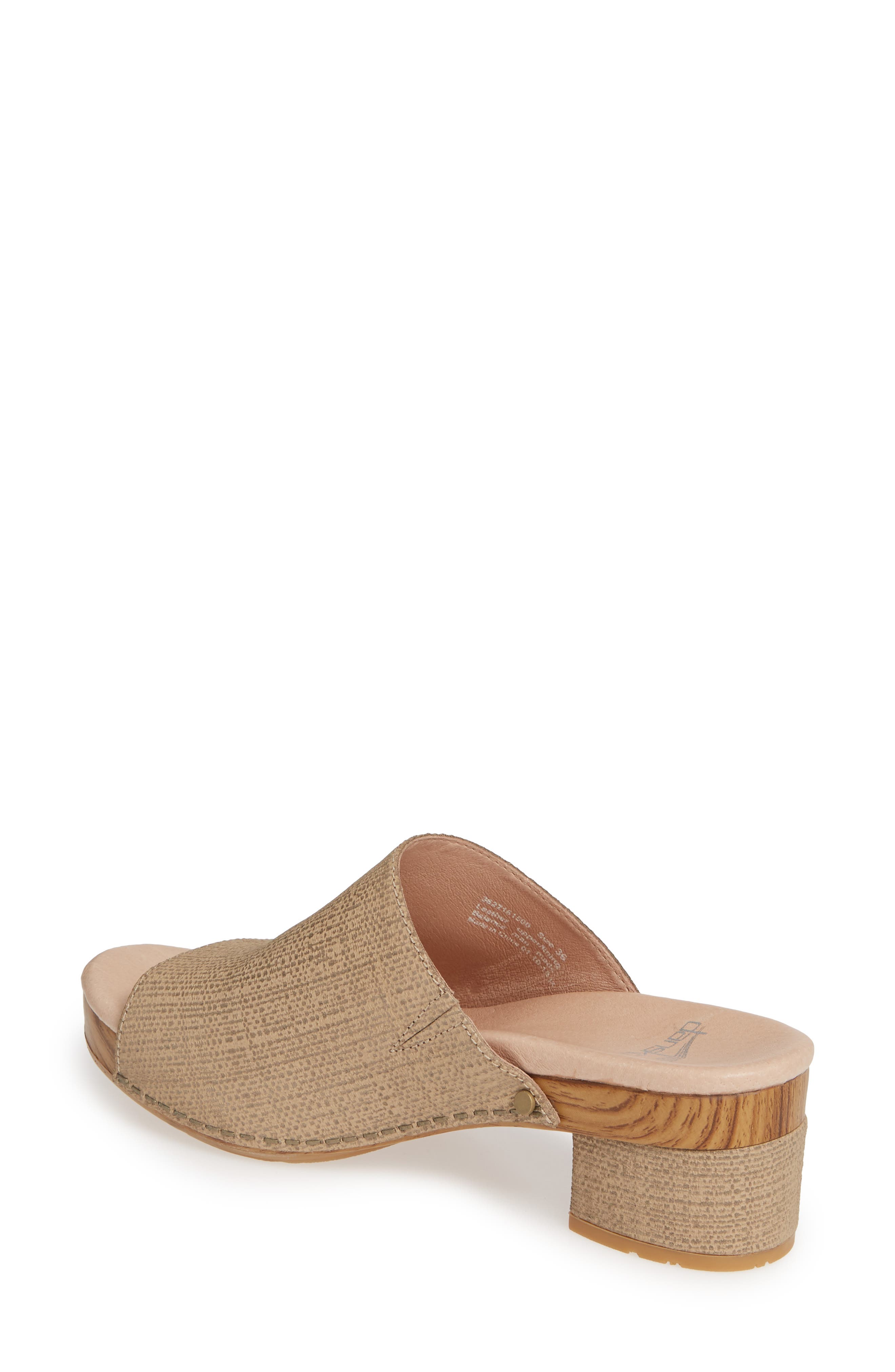 Maci Mule Sandal, Alternate, color, TAUPE LEATHER