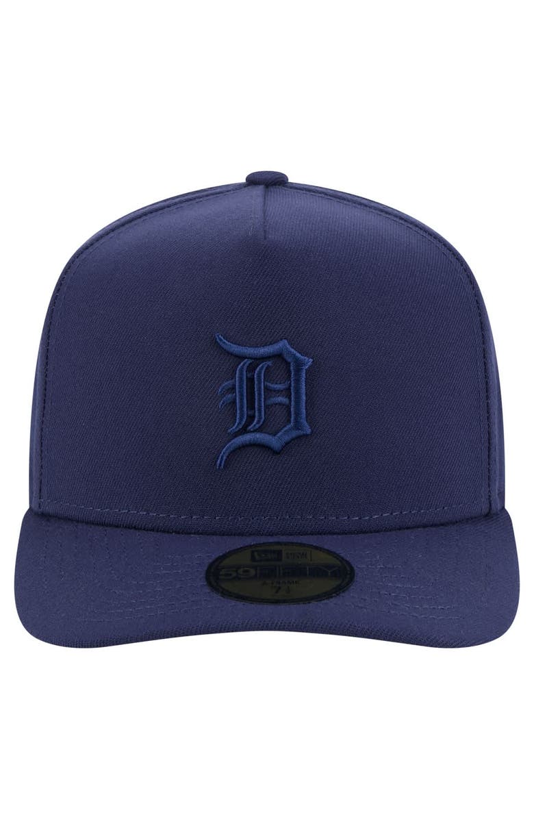 New Era Men's New Era Navy Detroit Tigers Color Pack A-Frame 59FIFTY Fitted Hat, Alternate, color, 