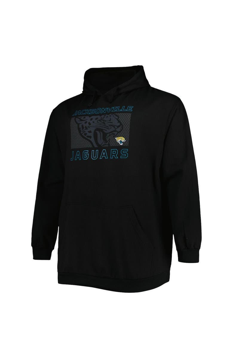 FANATICS Men's Fanatics Branded Black Jacksonville Jaguars Big & Tall Pop of Color Pullover Hoodie, Alternate, color, Black
