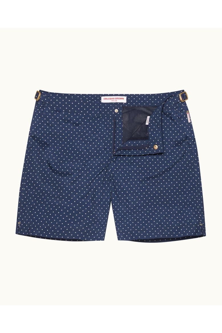 Bulldog Tailored-Fit Swim Shorts, Main, color, NIGHT IRIS