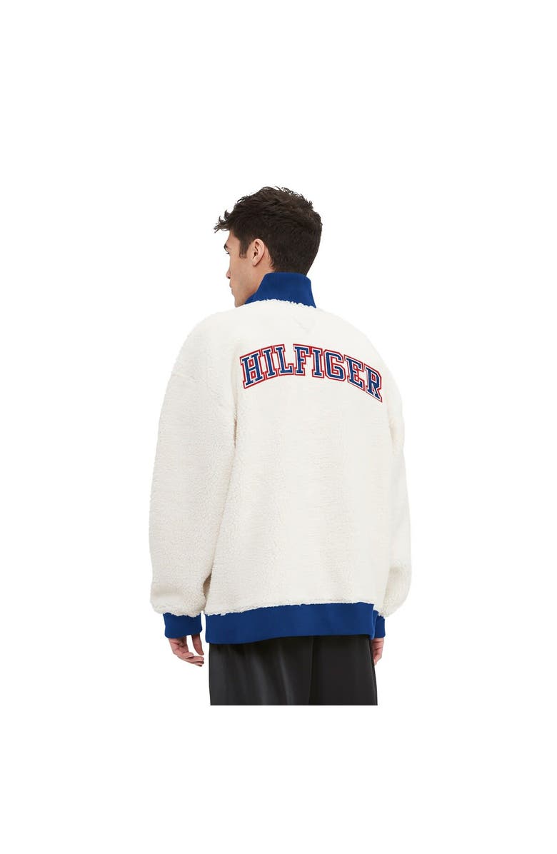 Tommy Hilfiger Men's Tommy Hilfiger Cream Buffalo Bills Jordan Sherpa Quarter-Zip Sweatshirt, Alternate, color, Cream