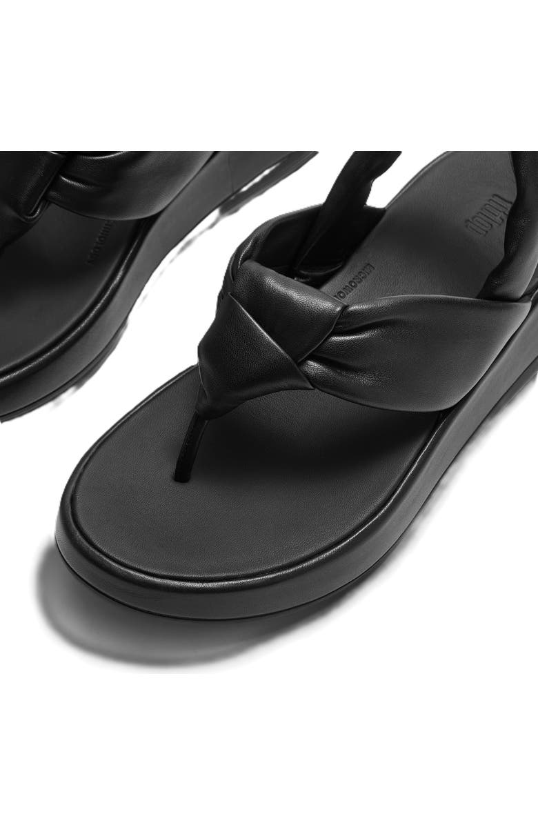FitFlop F Mode Knot Sandals, Alternate, color, Black