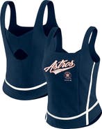 WEAR by Erin Andrews Women's WEAR by Erin Andrews  Navy Houston Astros Square Neck Tank Top