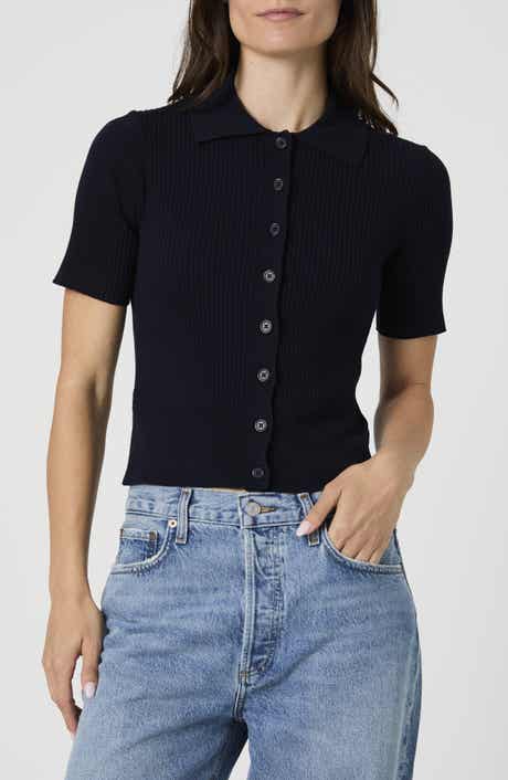 French Connection Alonzo Ribbed Button Up Cardigan