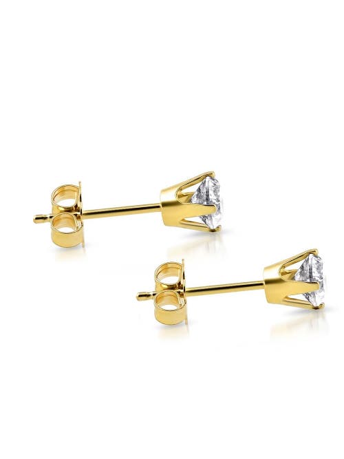 Bliss Diamond 1 Ct. T.w. Natural Diamond Studs 14k Or Gold In Yellow Gold