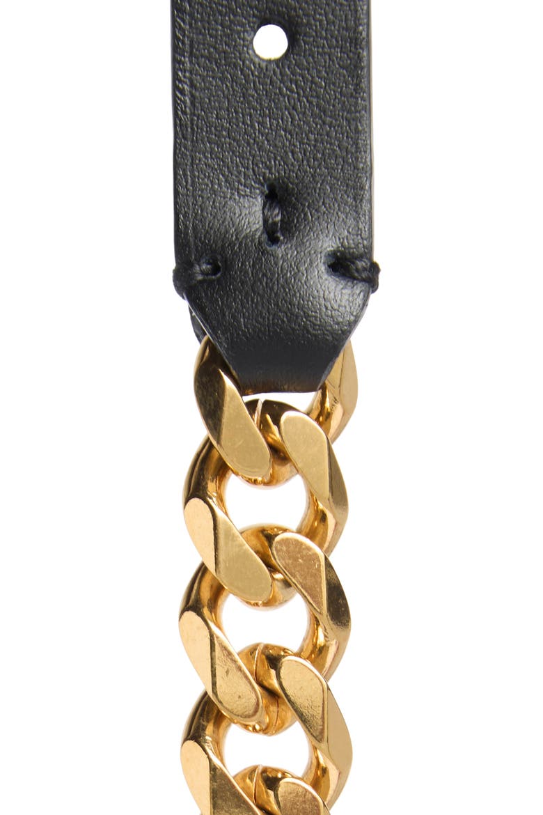 Nicolette Chain Belt, Alternate, color, BLACK