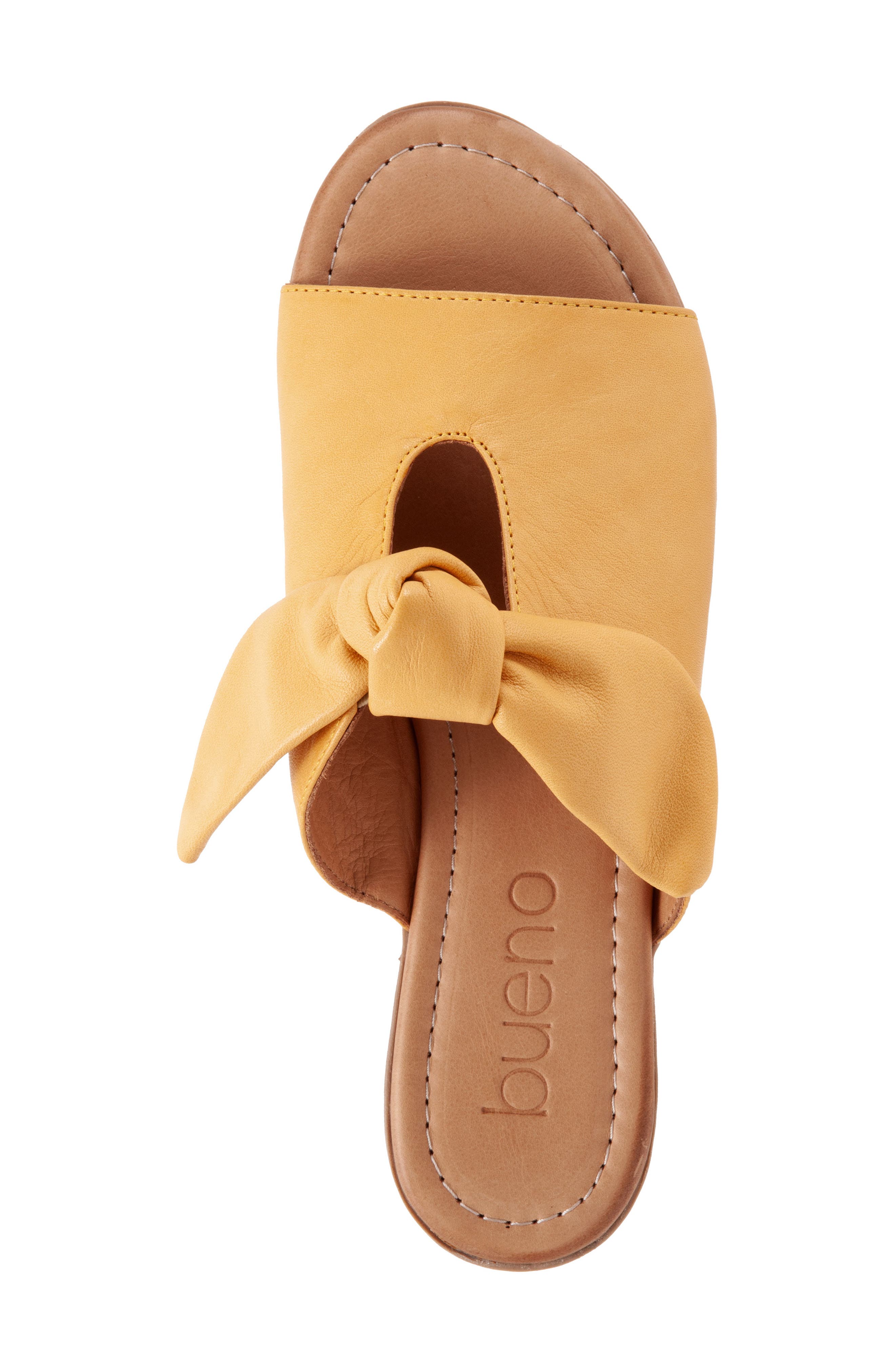 Joley Slide Sandal, Alternate, color, MUSTARD LEATHER