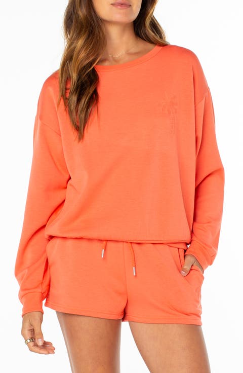 Surfing by Moonlight Embroidered Graphic Sweatshirt