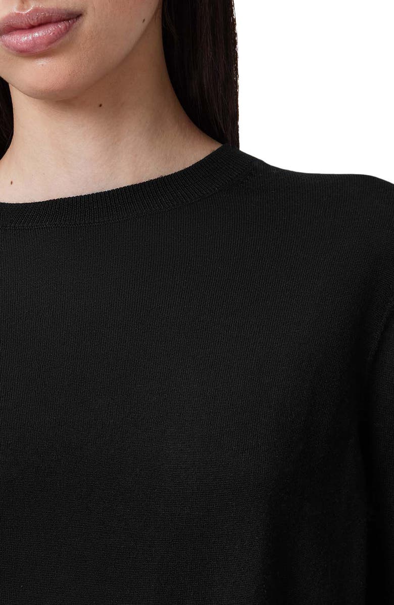 AllSaints Dott Mixed Media Sweater, Alternate, color,