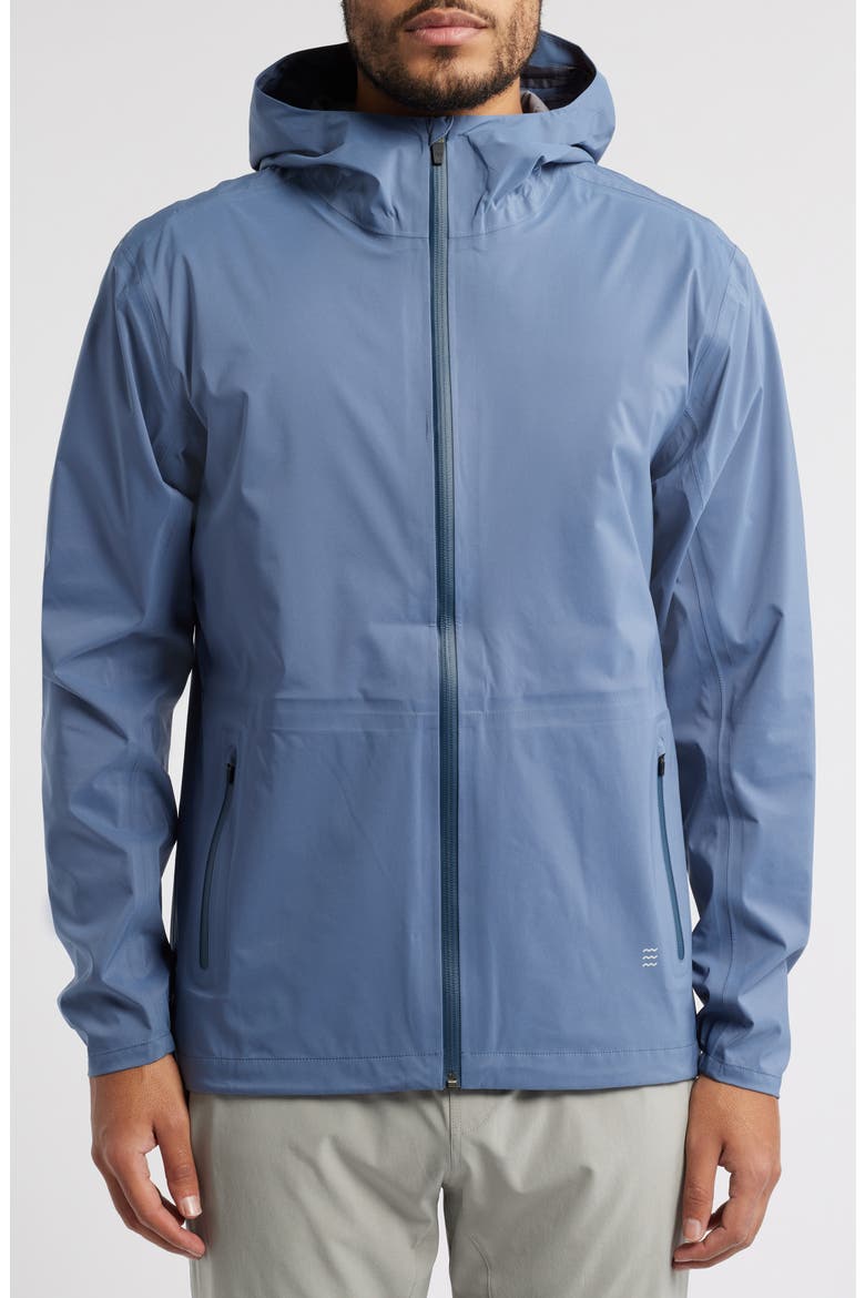 Cloudshield Waterproof Hooded Rain Jacket, Alternate, color, HERON BLUE