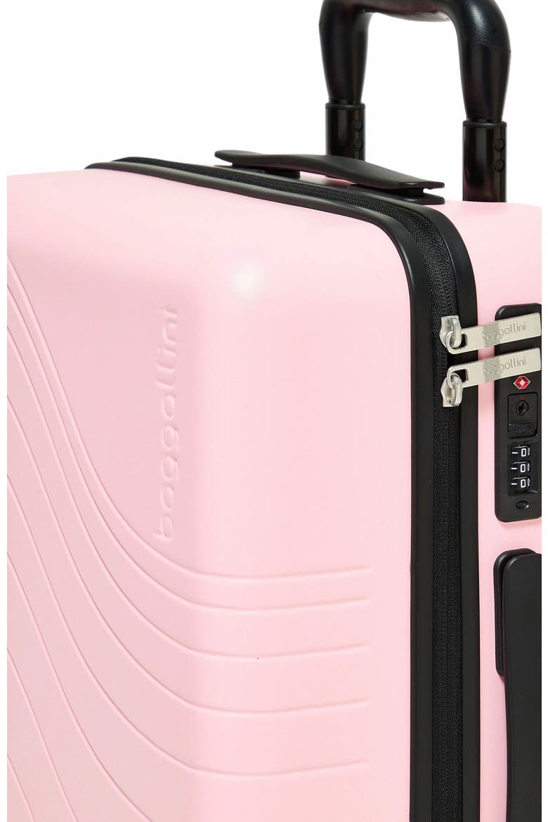 Set Wave 22 in. Wheel Hardside Carry-On Suitcase, Alternate, color, BAGG PINK HARDSIDE