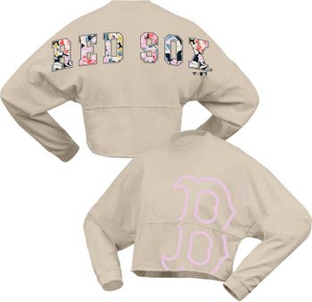売れ筋商品|||ファナティクス Tシャツ トップス レディース Women's Cream Boston Red Sox Floral Preppy Cropped Long Sleeve T-Shirt Cream Women's Boston Red Sox Fanatics Cream Floral Preppy Cropped