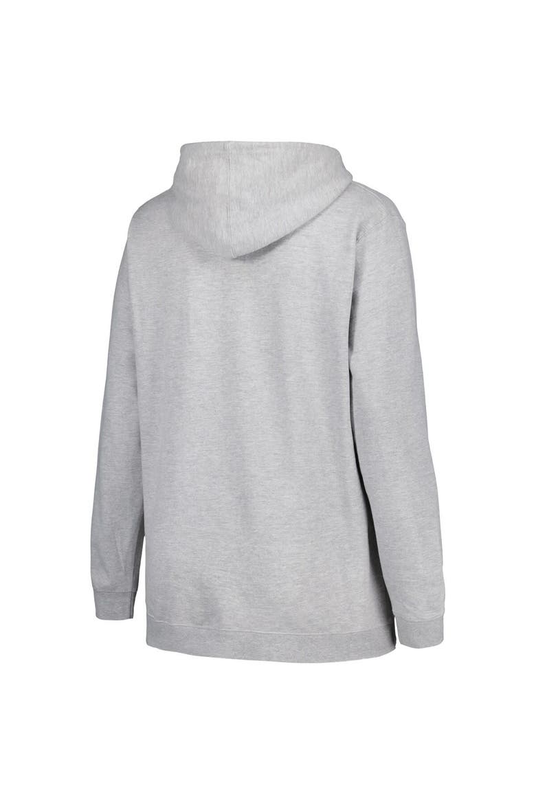 Women's Champion Heather Gray USC Trojans Plus Size Heart & Soul Notch Neck Pullover, Alternate, color, Heather Gray
