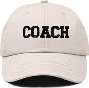 Dalix Coach Embroidered Sports Dad Cap