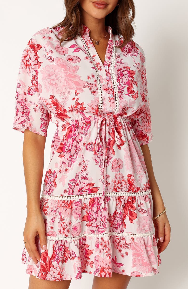 Petal & Pup Sienna Floral Minidress, Alternate, color, Pink