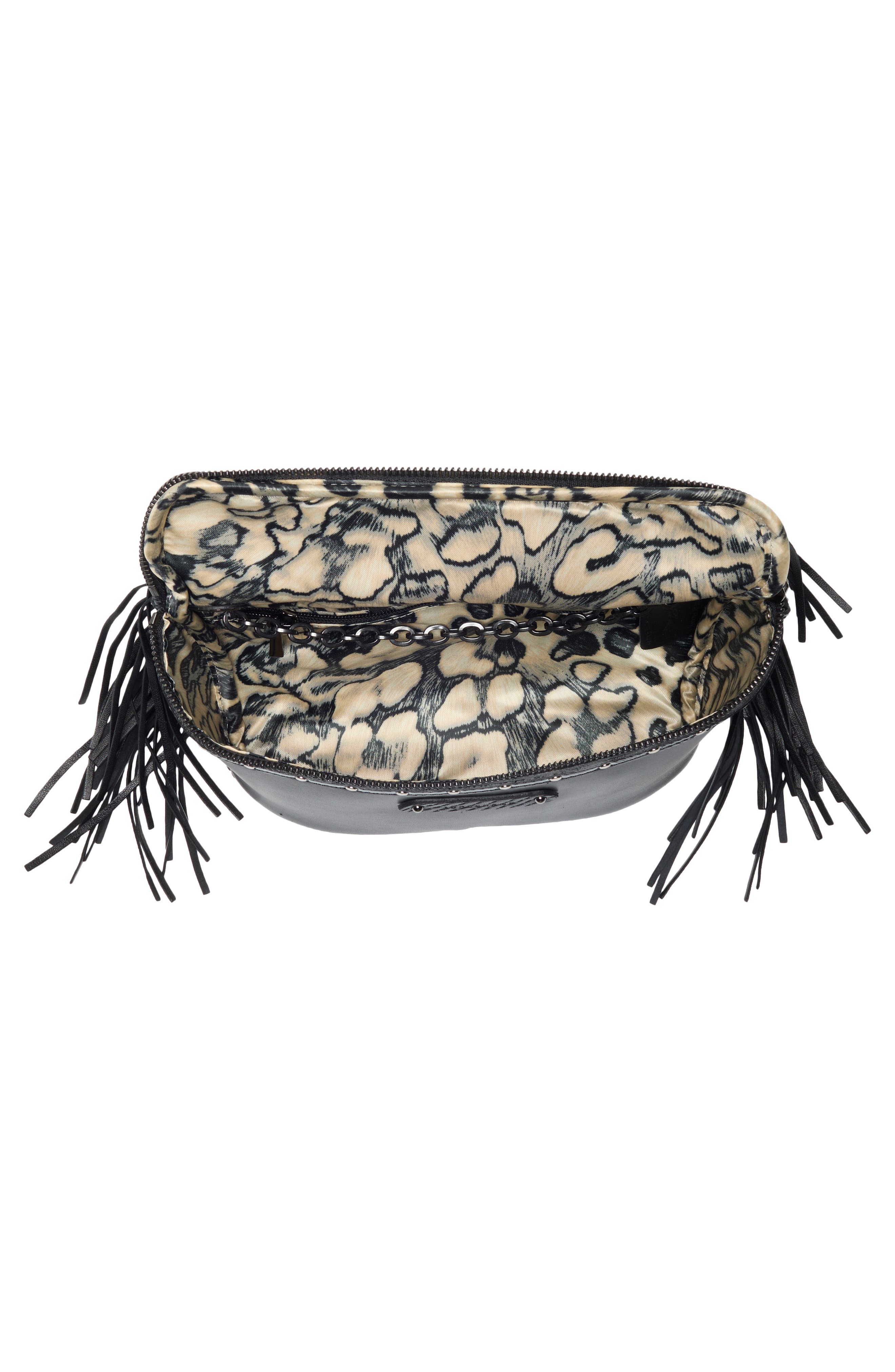 Longchamp Amazone Leather Belt Bag, Alternate, color, Black