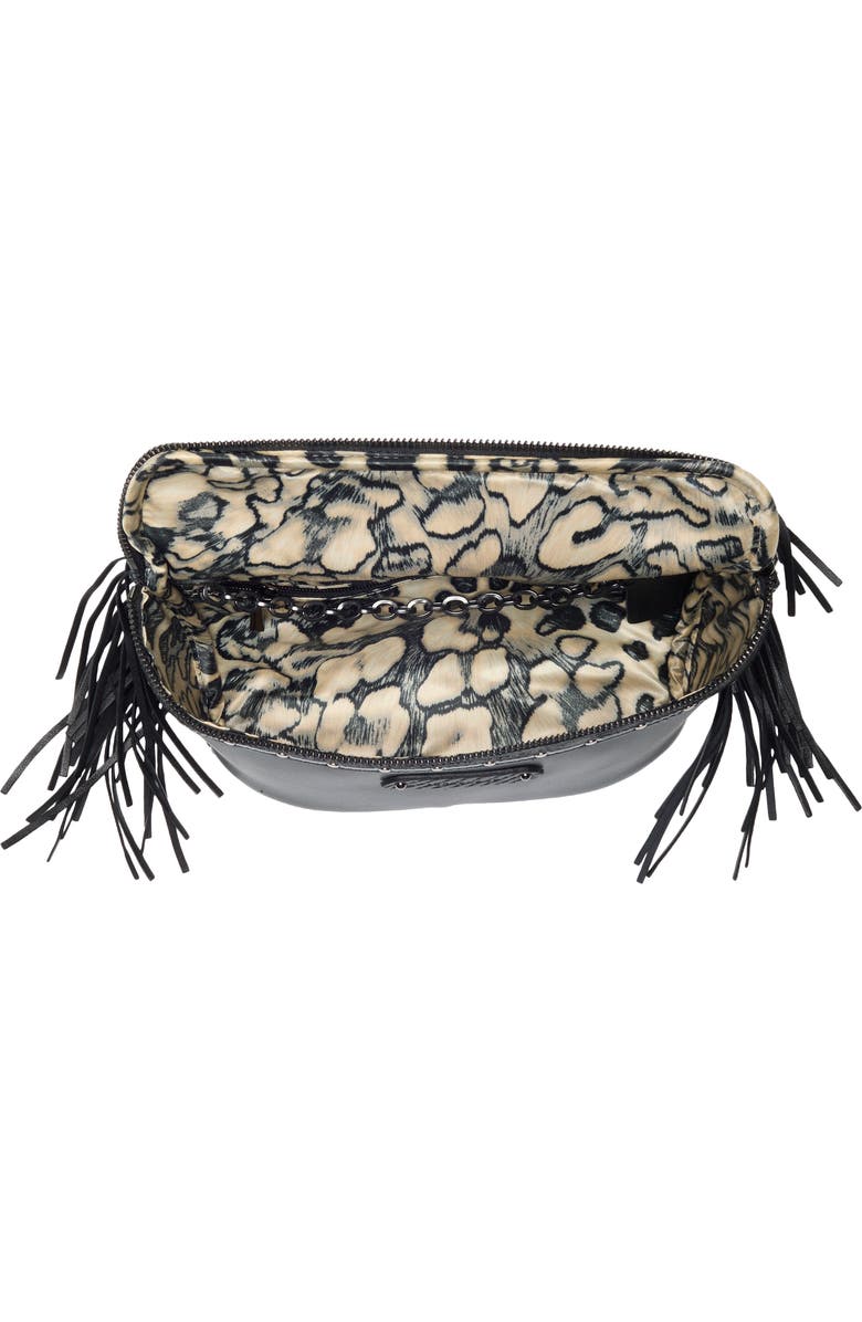 Longchamp Amazone Leather Belt Bag, Alternate, color, Black