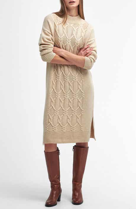 Barbour Elisha Long Sleeve Wool Blend Sweater Dress