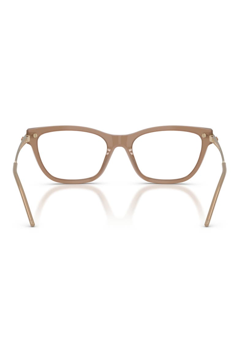 54mm Cat Eye Optical Glasses, Alternate, color, SHINY OPAL TUNDRA / DEMO LENS
