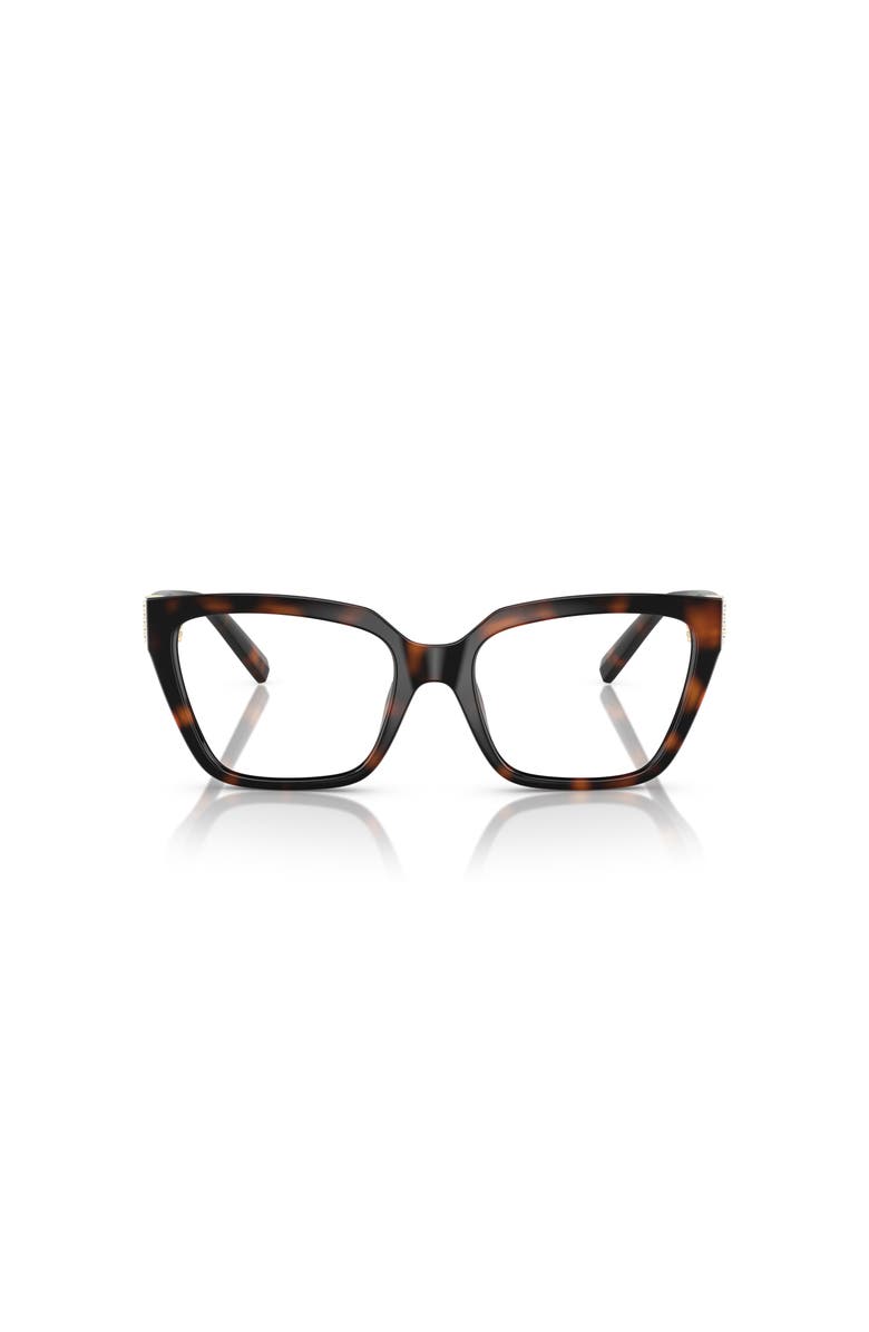 Tiffany & Co. 52mm Square optical glasses, Alternate, color, Tortoise
