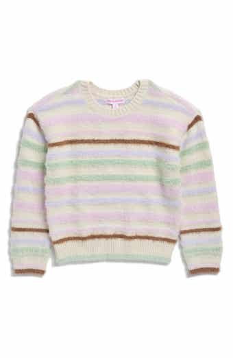 Kids' Striped Fuzzy Sweater