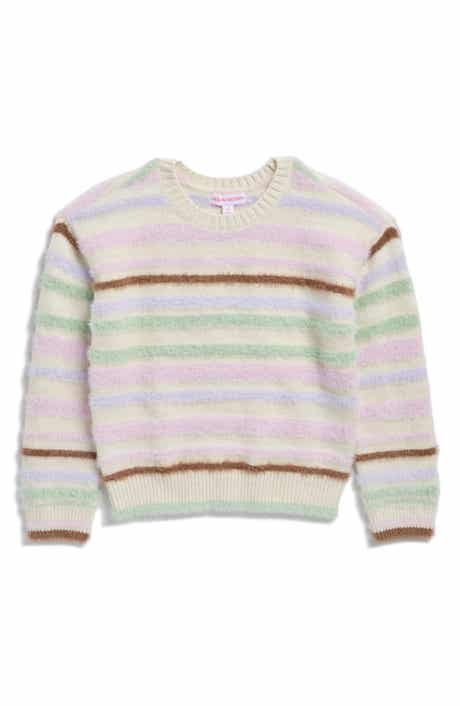Kids' Striped Fuzzy Sweater