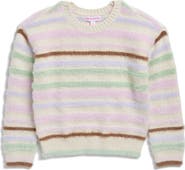 Design History Kids' Striped Fuzzy Sweater