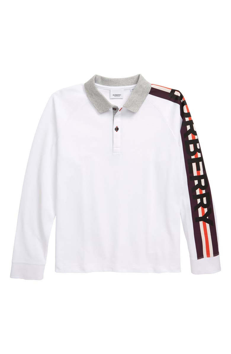 Burberry Duncan Piqué Cotton Polo, Main, color, 