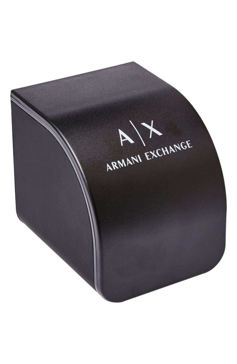 AX Armani Exchange Hampton Black Bracelet Watch, 46mm, Alternate, color, Black