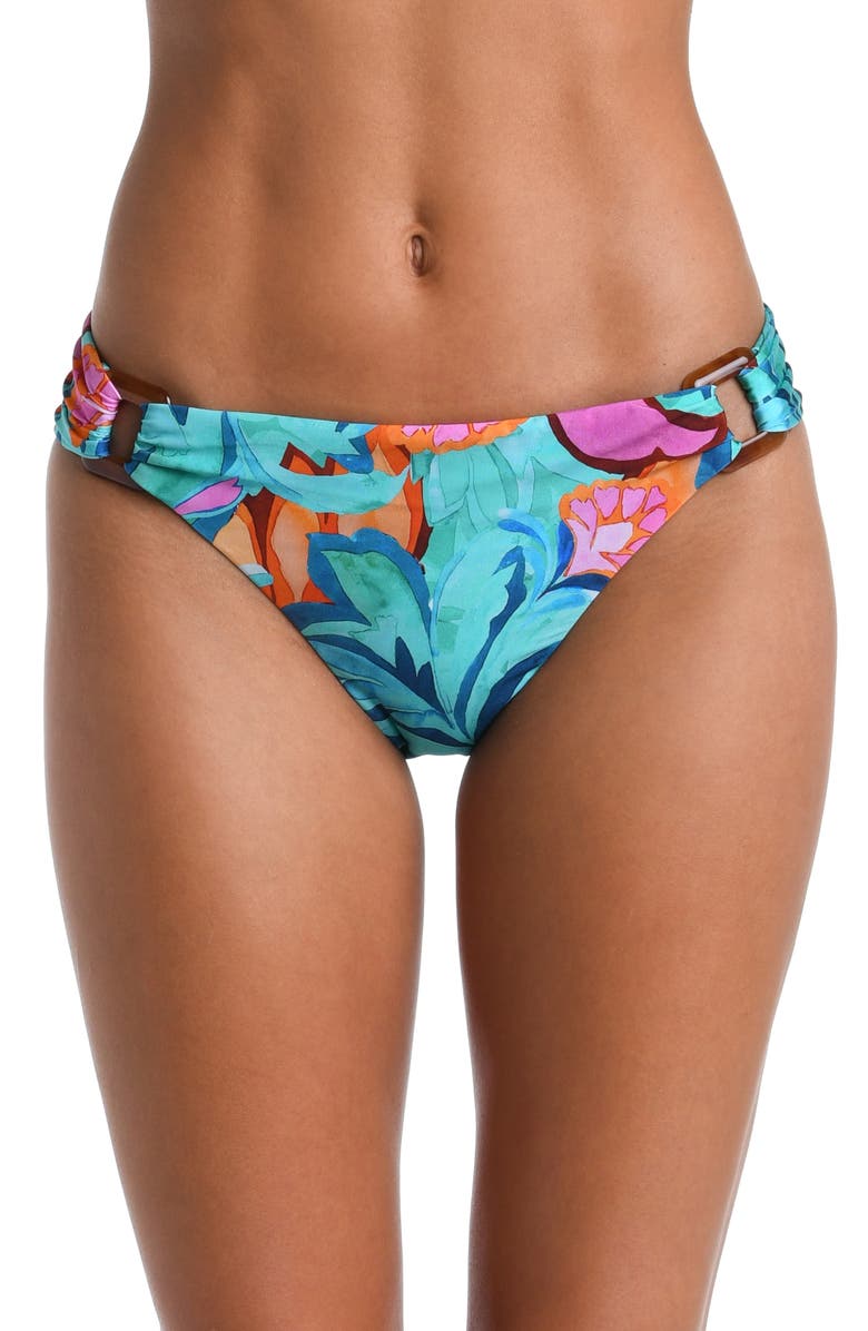 Sunshine 79 Polynesia Shirred Bikini Bottoms, Main, color, 
