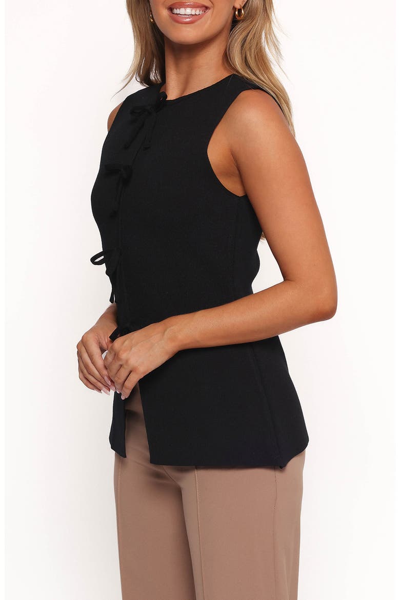 Milani Bow Front Sweater Tank, Alternate, color, BLACK