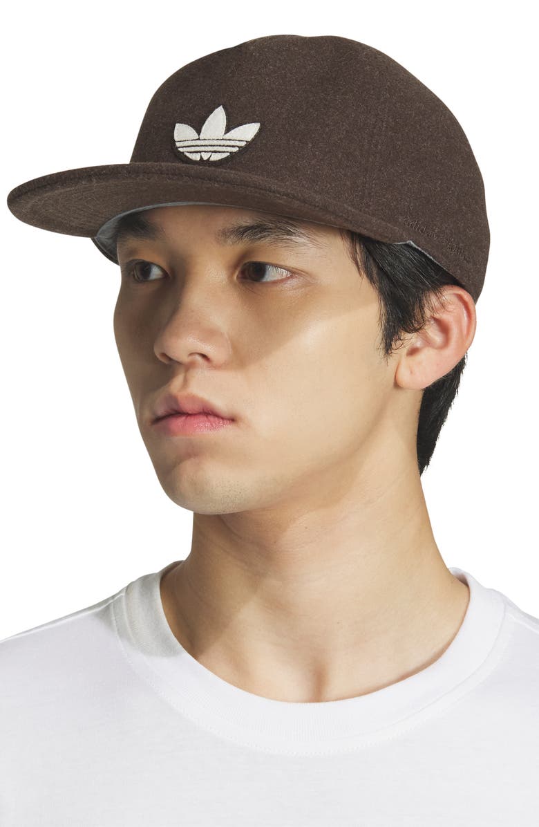 adidas Heritage Cotton Blend Baseball Cap, Alternate, color, Dark Brown/ Off White