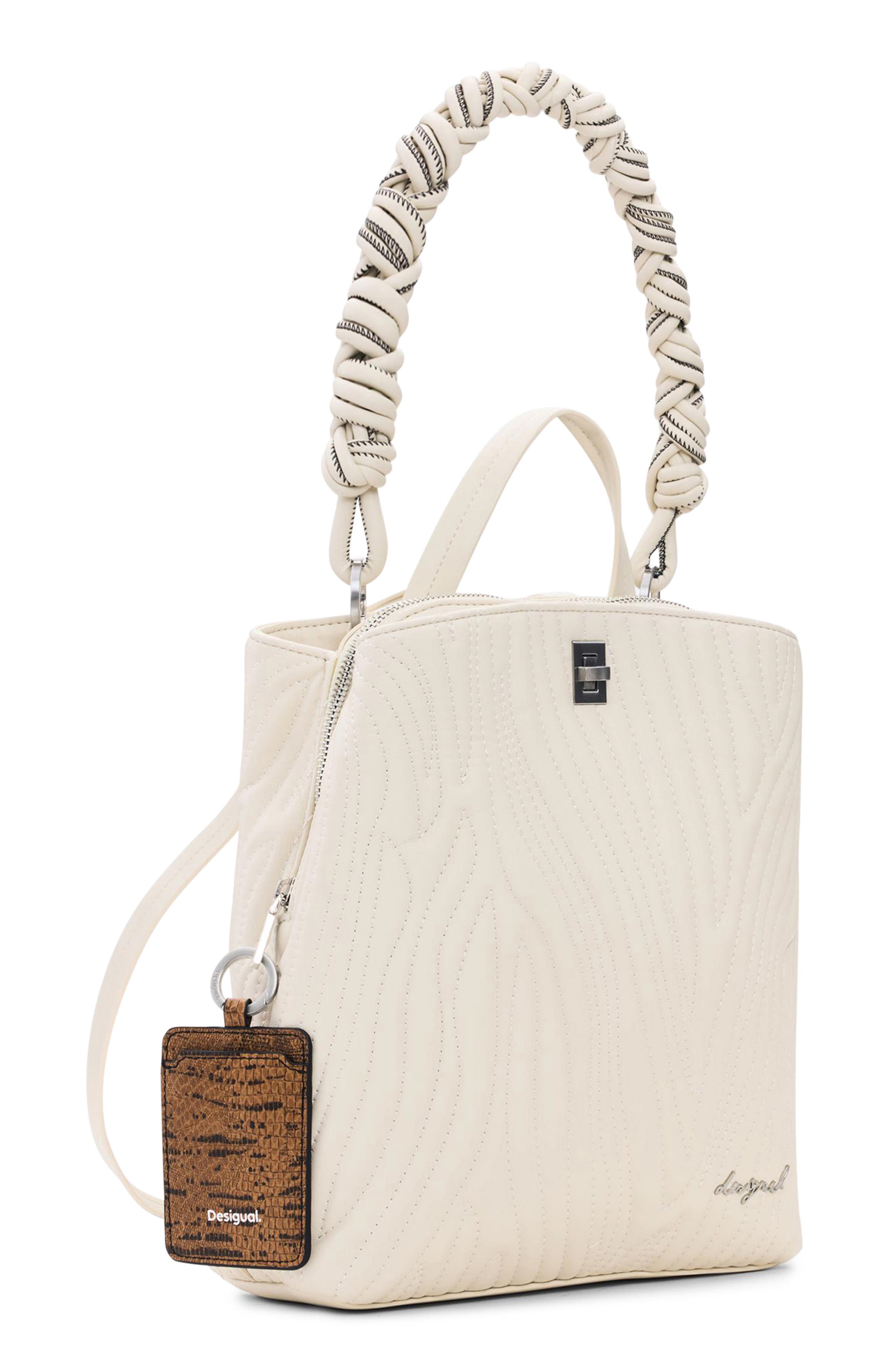 Desigual Mini Wave Embroidered Convertible Backpack, Alternate, color, 