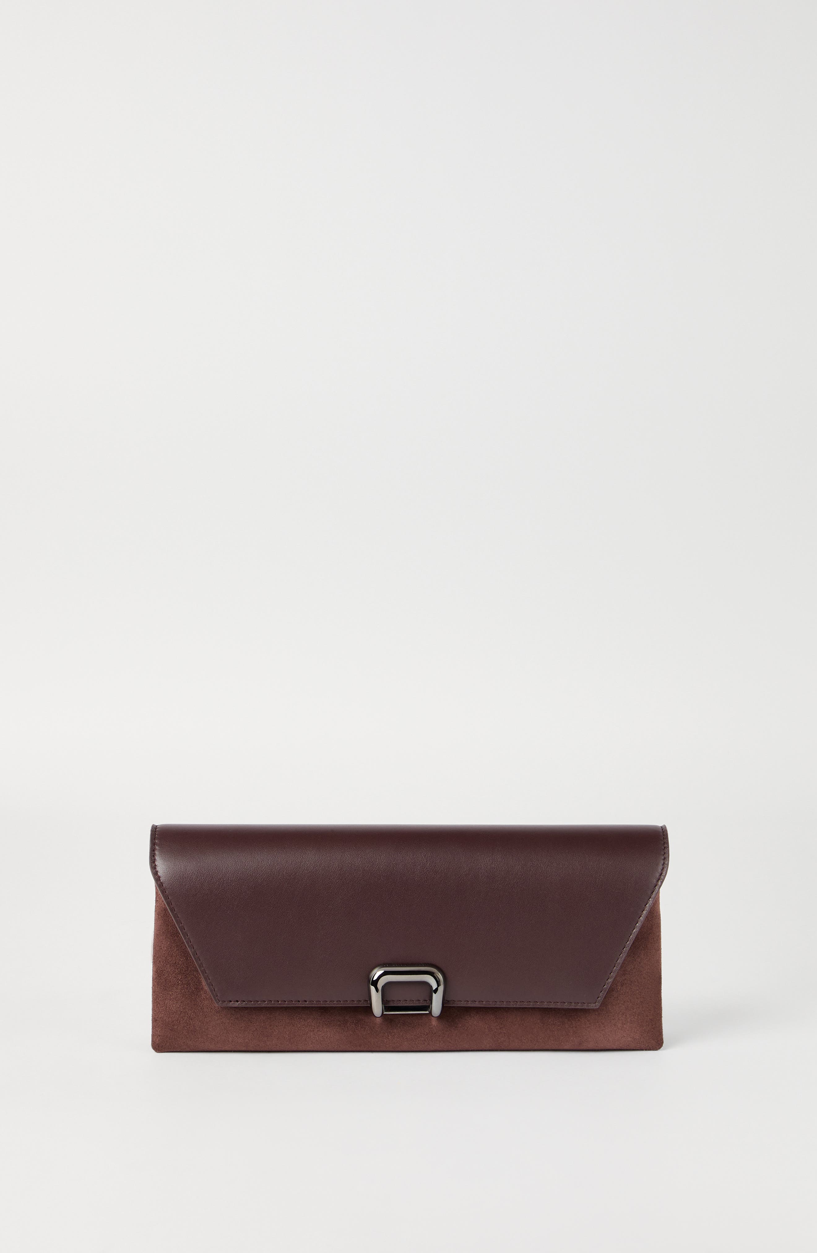 Brunello Cucinelli Sartorial pouch bag, Alternate, color, Burgundy